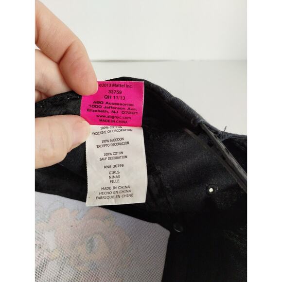 Monster High Girls Baseball Cap Black Purple One Size Fits Most Snapback Kids - Picture 7 of 7